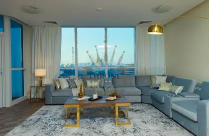 Living Room image for: Apartment - 3 Bedrooms - 4 Bathrooms for rent in 23 Marina - Dubai Marina - Dubai, Image 1