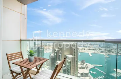 Balcony image for: Apartment - 1 Bedroom - 2 Bathrooms for rent in Marina Blue Tower - Marina Square - Al Reem Island - Abu Dhabi, Image 1