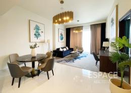 Living / Dining Room image for: Apartment - 1 bedroom - 2 bathrooms for rent in Avani Palm View Hotel & Suites - Dubai Media City - Dubai, Image 1