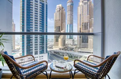 Balcony image for: Apartment - 1 Bedroom - 2 Bathrooms for sale in Skyview Tower - Dubai Marina - Dubai, Image 1