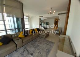 Living Room image for: Duplex - 3 bedrooms - 5 bathrooms for rent in Canal Residence - Al Reem Island - Abu Dhabi, Image 1