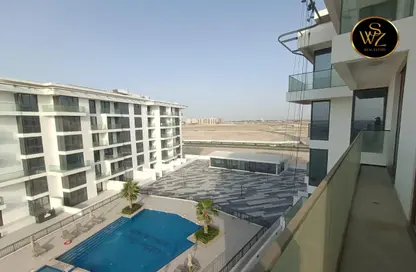 Balcony image for: Apartment - 1 Bathroom for sale in Bluebay Walk - Sharjah Waterfront City - Sharjah, Image 1