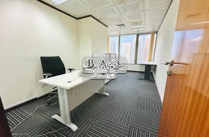 Office Space - Studio - 1 Bathroom for rent in Al Ghaith Tower - Hamdan Street - Abu Dhabi