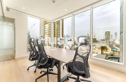 Office Space - Studio - 1 Bathroom for rent in Al Habtoor Business Tower - Dubai Marina - Dubai