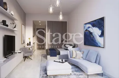 Living Room image for: Duplex - 3 Bedrooms - 4 Bathrooms for sale in Peninsula Five - Peninsula - Business Bay - Dubai, Image 1