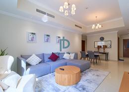 Living / Dining Room image for: Apartment - 2 bedrooms - 2 bathrooms for sale in Dunya Tower - Burj Khalifa Area - Downtown Dubai - Dubai, Image 1