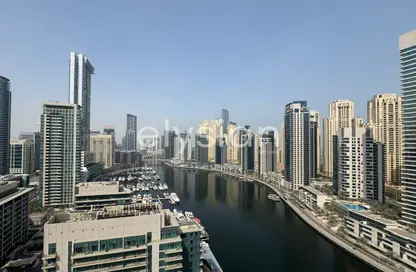 Apartment - 3 Bedrooms - 4 Bathrooms for rent in Silverene Tower A - Silverene - Dubai Marina - Dubai