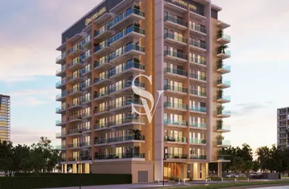 Outdoor Building image for: Apartment - 2 Bedrooms - 3 Bathrooms for sale in Symbolic Alpha - Queue Point - Dubai Land - Dubai, Image 1