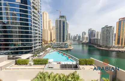 Water View image for: Apartment - 1 Bedroom - 2 Bathrooms for rent in Bay Central West - Bay Central - Dubai Marina - Dubai, Image 1