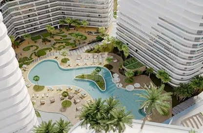 صورة لـ حوض سباحة شقة - 1 حمام للبيع في ذا سينترال داون تاون - ارجان - دبي ، صورة رقم 1