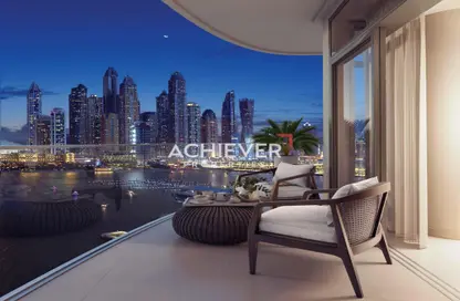 Balcony image for: Apartment - 2 Bedrooms - 3 Bathrooms for sale in Palace Beach Residence - EMAAR Beachfront - Dubai Harbour - Dubai, Image 1