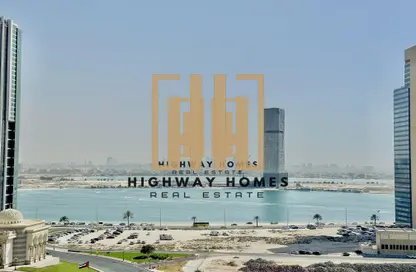 Apartment - 1 Bedroom - 2 Bathrooms for rent in Palm Tower - Al Khan Lagoon - Al Khan - Sharjah
