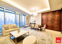 Living / Dining Room image for: Hotel and Hotel Apartment - 2 bedrooms - 3 bathrooms for rent in The Address Residence Fountain Views 1 - The Address Residence Fountain Views - Downtown Dubai - Dubai, Image 1