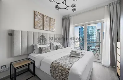 Apartment - Studio - 1 Bathroom for rent in Lake View Tower - JLT Cluster B - Jumeirah Lake Towers - Dubai