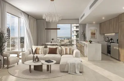 Living Room image for: Apartment - 2 Bedrooms - 3 Bathrooms for sale in Gardenia Bay - Yas Island - Abu Dhabi, Image 1