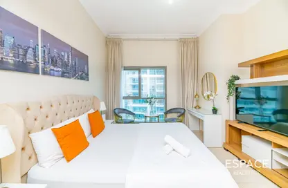 Apartment - Studio - 1 Bathroom for rent in Zumurud Tower - Dubai Marina - Dubai