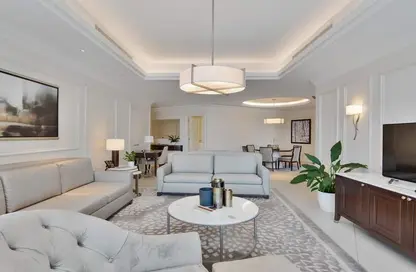 Living Room image for: Apartment - 2 Bedrooms - 3 Bathrooms for rent in Kempinski BLVD - Downtown Dubai - Dubai, Image 1