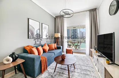 Living Room image for: Apartment - 1 Bedroom - 1 Bathroom for rent in Lake Terrace - Lake Almas East - Jumeirah Lake Towers - Dubai, Image 1