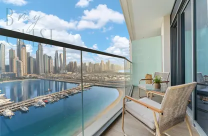 Balcony image for: Apartment - 2 Bedrooms - 2 Bathrooms for rent in Marina Vista - EMAAR Beachfront - Dubai Harbour - Dubai, Image 1