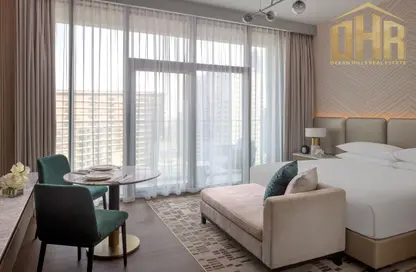 Apartment - Studio - 1 Bathroom for rent in Intercontinental Residences Business Bay - Business Bay - Dubai