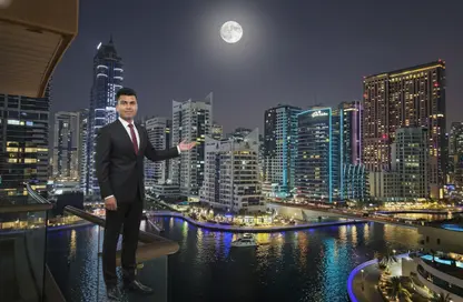 شقة - غرفة نوم - 2 حمامات للايجار في برج سانيبال - بارك أيلندز - دبي مارينا - دبي