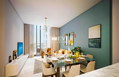 Living / Dining Room image for: Apartment - 1 Bedroom - 1 Bathroom for sale in Rukan Residences - Rukan - Dubai, Image 1