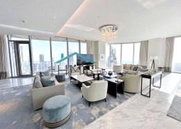 Living Room image for: Penthouse - 3 bedrooms - 3 bathrooms for rent in The Address Sky View Tower 1 - The Address Sky View Towers - Downtown Dubai - Dubai, Image 1