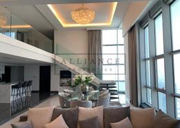 Living Room image for: Duplex - 2 bedrooms - 3 bathrooms for rent in Executive Tower H - Executive Towers - Business Bay - Dubai, Image 1