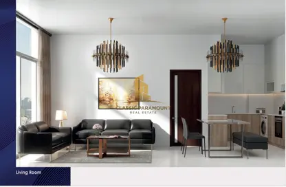 Living / Dining Room image for: Apartment - 1 Bedroom - 2 Bathrooms for sale in Pearlz by Danube - Al Furjan - Dubai, Image 1