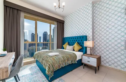 صورة لـ غرفة- غرفة النوم شقة - 2 غرف نوم - 2 حمامات للايجار في برج ام بي كي - الخليج التجاري - دبي ، صورة رقم 1