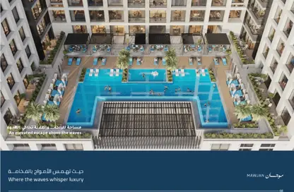 شقة - 1 حمام للبيع في برج الكورنيش - الرميلة - عجمان