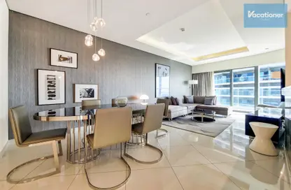Living / Dining Room image for: Apartment - 3 Bedrooms - 3 Bathrooms for rent in Tower B - DAMAC Towers by Paramount - Business Bay - Dubai, Image 1