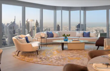 Living Room image for: Apartment - 2 Bedrooms - 3 Bathrooms for sale in One Za'abeel - Zabeel 1 - Zabeel - Dubai, Image 1