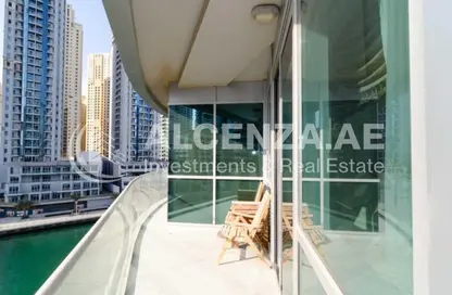 شقة - 3 غرف نوم - 4 حمامات للايجار في B- برج الأمواج - برج الأمواج - دبي مارينا - دبي