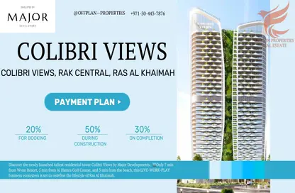 Duplex - 1 Bedroom - 2 Bathrooms for sale in Colibri Views - RAK Central - Ras Al Khaimah