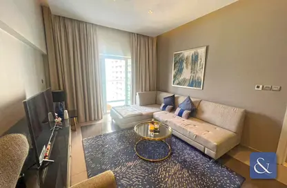 Living Room image for: Apartment - 1 Bedroom - 2 Bathrooms for sale in DAMAC Majestine - Business Bay - Dubai, Image 1