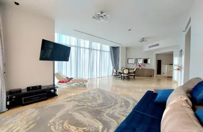 Living / Dining Room image for: Apartment - 2 Bedrooms - 3 Bathrooms for sale in Trident Grand Residence - Dubai Marina - Dubai, Image 1