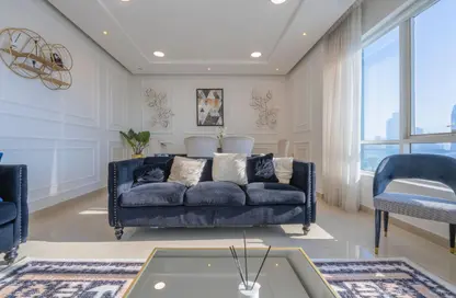 Apartment - 1 Bedroom - 2 Bathrooms for rent in Beach Tower 1 - Al Khan Lagoon - Al Khan - Sharjah