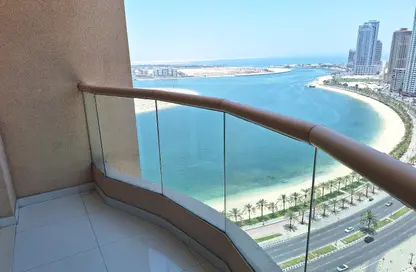 Apartment - 2 Bedrooms - 3 Bathrooms for rent in Al Ghazal Tower - Al Khan Lagoon - Al Khan - Sharjah