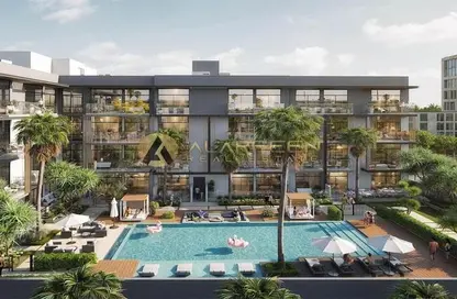 Pool image for: Apartment - 1 Bathroom for sale in Oxford Terraces 2 - Jumeirah Village Circle - Dubai, Image 1