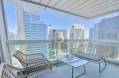 Apartment - 2 Bedrooms - 4 Bathrooms for rent in Al Shera Tower - JLT Cluster E - Jumeirah Lake Towers - Dubai