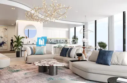 Living Room image for: Apartment - 2 Bedrooms - 3 Bathrooms for sale in Sea La Vie - Yas Bay - Yas Island - Abu Dhabi, Image 1