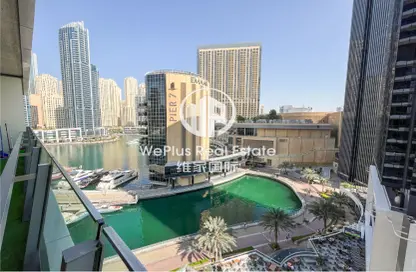 Pool image for: Apartment - 2 Bedrooms - 2 Bathrooms for rent in Silverene Tower B - Silverene - Dubai Marina - Dubai, Image 1