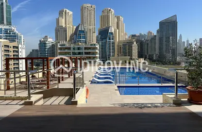 Apartment - Studio - 1 Bathroom for rent in DEC Tower 3 - DEC Towers - Dubai Marina - Dubai