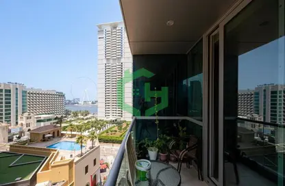 Apartment - 2 Bedrooms - 3 Bathrooms for rent in Al Fattan Marine Tower - Al Fattan Marine Towers - Jumeirah Beach Residence - Dubai