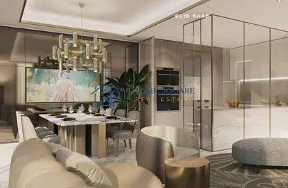 Living / Dining Room image for: Villa - 4 Bedrooms - 5 Bathrooms for sale in Elie Saab VIE Townhouses - Meydan - Dubai, Image 1