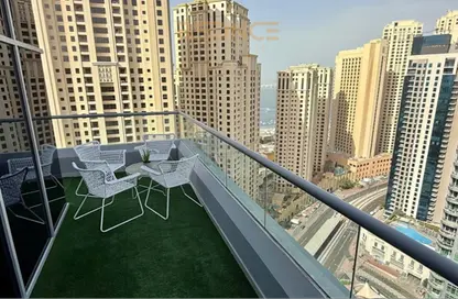 شقة - غرفة نوم - 1 حمام للايجار في رصيف المارينا 2 - مارينا وارف - دبي مارينا - دبي