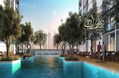 صورة لـ حوض سباحة شقة - غرفة نوم - 2 حمامات للبيع في شوبا ون - صبحا هارتلاند - مدينة الشيخ محمد بن راشد - دبي ، صورة رقم 1