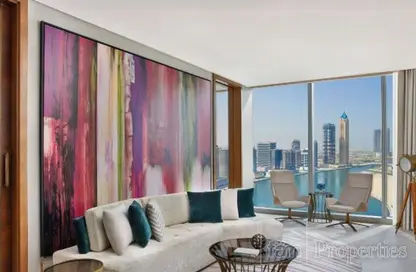 صورة لـ غرفة المعيشة شقة - غرفة نوم - 1 حمام للبيع في سانت ريجيس ريزيدنس - برج خليفة - دبي وسط المدينة - دبي ، صورة رقم 1