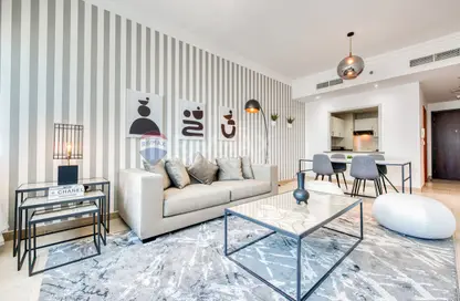 Apartment - 1 Bedroom - 2 Bathrooms for rent in MAG 218 - Dubai Marina - Dubai